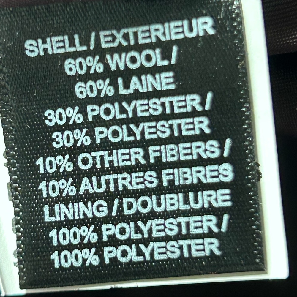 Sam Edelman Burgundy Wool Peacoat w/ Faux Fur Trim – Sz 6 | $360 Retail - Picture 13 of 13